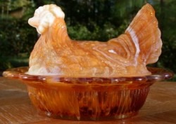 Hen on Nest 6 Inch