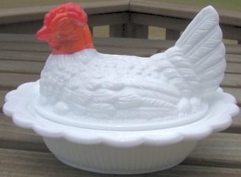 Hen on Nest 6 Inch