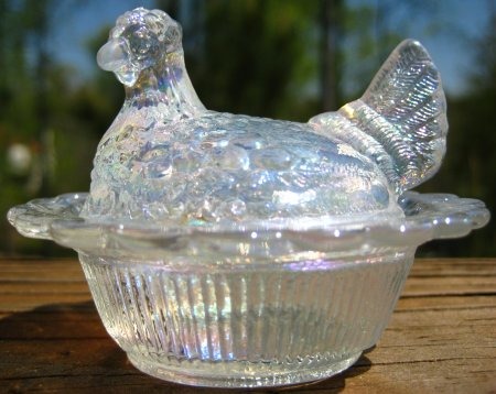 Hen on Nest 3 Inch Salt
