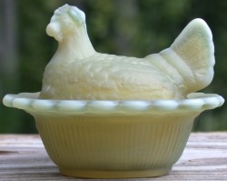 Hen on Nest 3 Inch Salt