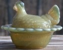 Hen on Nest 3 Inch Salt