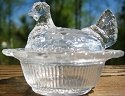 Hen on Nest 3 Inch Salt