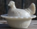 Hen on Nest 3 Inch Salt