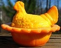 Hen on Nest 3 Inch Salt