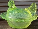 Hen on Nest 3 Inch Salt