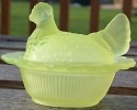 Hen on Nest 3 Inch Salt