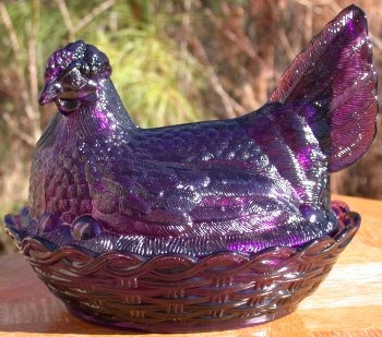 Hen on Nest 7 Inch