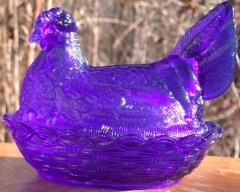 Hen on Nest 7 Inch