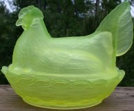 Hen on Nest 7 Inch