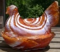 Hen on Nest 7 Inch