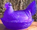 Hen on Nest 7 Inch