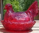 Hen on Nest 7 Inch