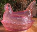 Hen on Nest 7 Inch