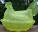 Hen on Nest 7 Inch
