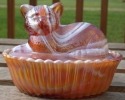 Cat on Basket 5 Inch