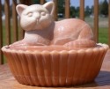 Cat on Basket 5 Inch