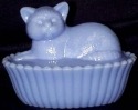 Cat on Basket 5 Inch
