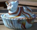 Cat on Basket 5 Inch