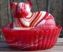 Cat on Basket 5 Inch