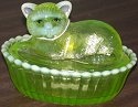 Cat on Basket 5 Inch