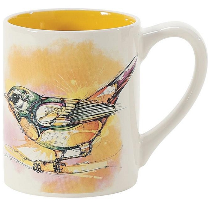 Abby Diamond 6011989 Set of 4 Gold Bird Mugs