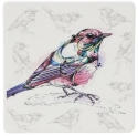 Abby Diamond 6010510 Set of 2 Magenta Bird Trivets