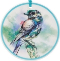 Abby Diamond 6011991 Set of 4 Teal Bird Ornaments