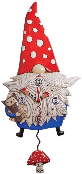 Allen Designs 6012445 Wrenn the Gnome Clock