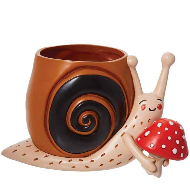 Allen Designs 6012447N Slow and Steady Snail Planter