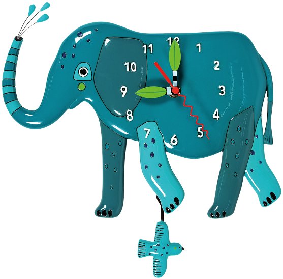 Allen Designs 6014455N Gentle Giant Elephant Clock