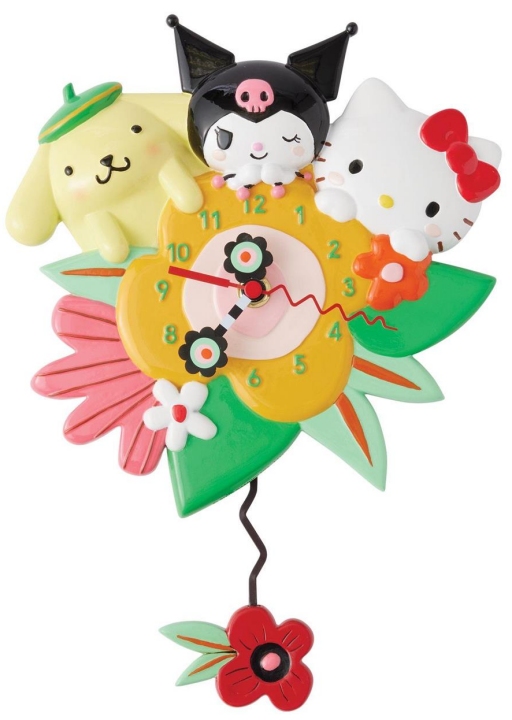 Allen Designs 6016996N Hello Kitty and Friends Wall Clock