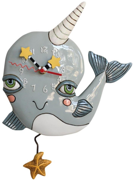 Allen Designs P1924 Narly Narwhal Clock