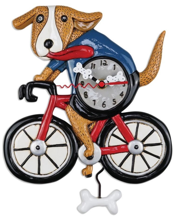 Allen Designs P2025 Bicycle Dog Clock