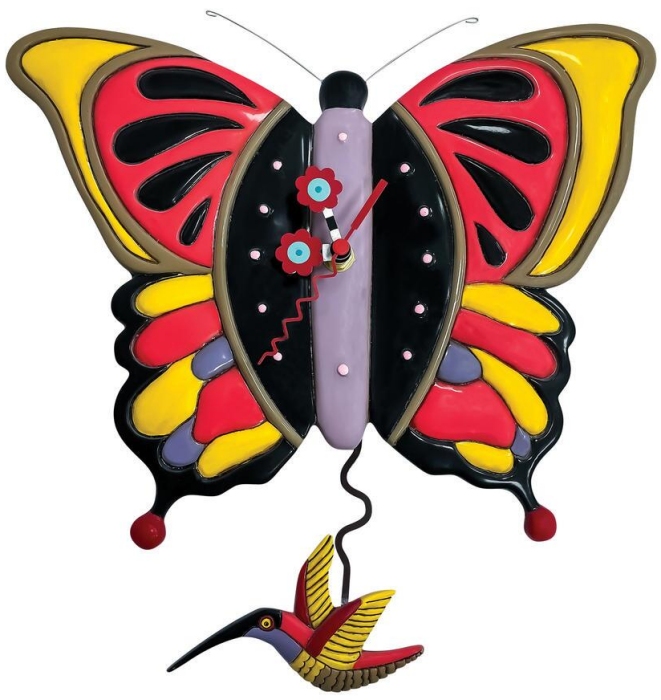 Allen Designs P2154 Flutterby Butterfly Clock