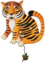 Allen Designs 6012490N Stripes the Tiger Wall Clock