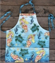 Allen Designs AR1770 Under The Sea Mermaid Turtle Apron Set of 2