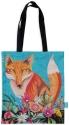 Allen Designs ARB2159 Fox and Flowers Tote Bags Set of 2