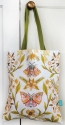 Allen Designs ARB2160 Moth White Tote Bags Set of 2