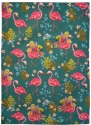 Allen Designs ARTT2007 Flamingos Teal Tea Towels Set of 3