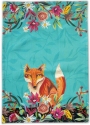 Allen Designs ARTT2113 Fox and Flowers Tea Towels Set of 3