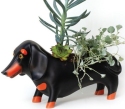 Allen Designs D1933 Otis Dachshund Dog Planter Set of 3