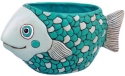 Allen Designs D1964 Teal Fish Planter Set of 3