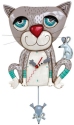 Allen Designs P1404 Mouser Cat Clock