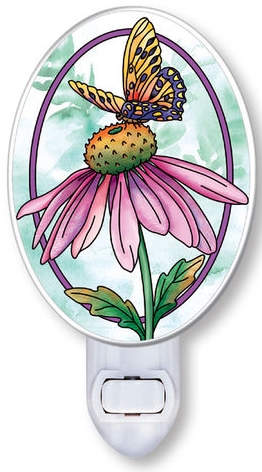 Amia 40004N Aubergine Merci Beaucoup Nightlight Night Light