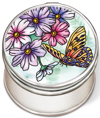 Amia 40006 Aubergine Merci Beaucoup Petite Circle Jewelry Box