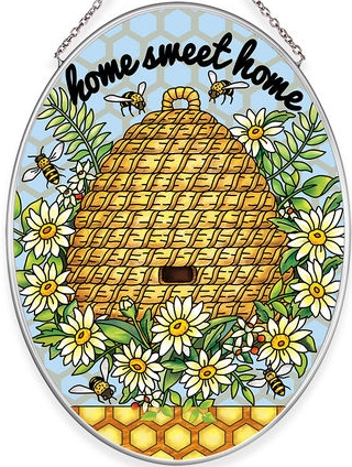 Amia 40038 Garden Buzz Medium Oval Suncatcher