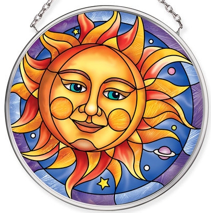 Amia 40072N Smiling Sun Small Circle Suncatcher