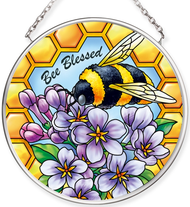 Amia 40075N Bee Bee Blessed Small Circle Suncatcher