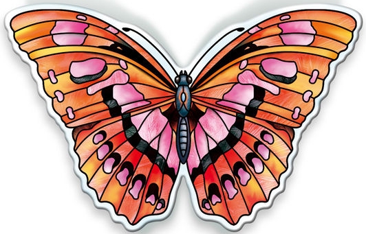 Amia 40097N Garden Jewels Ruby Butterfly Magnet