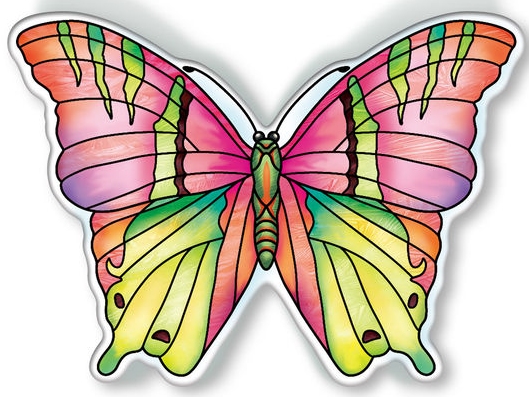 Amia 40098N Garden Jewels Opal Butterfly Magnet